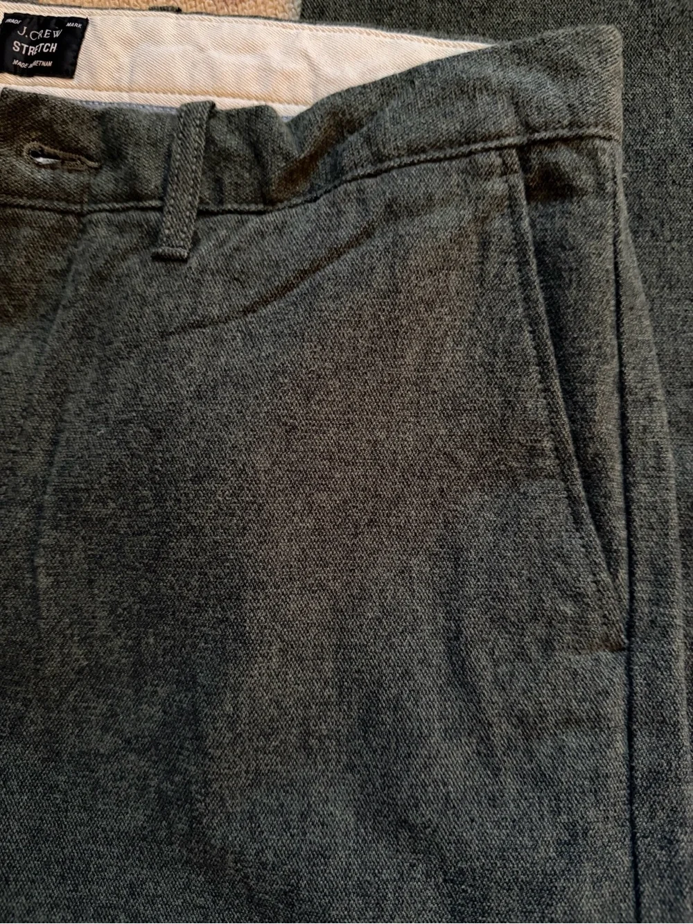 J. Crew slim fit stretch chino Charcoal 32 x 32